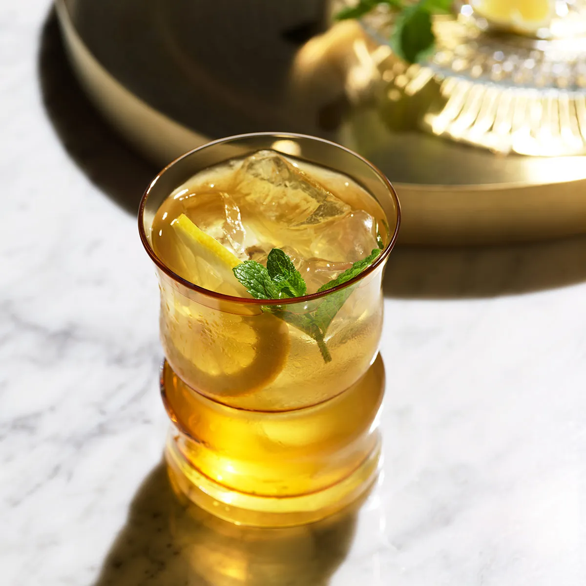 Basil Hayden bourbon Whiskey Smash cocktail