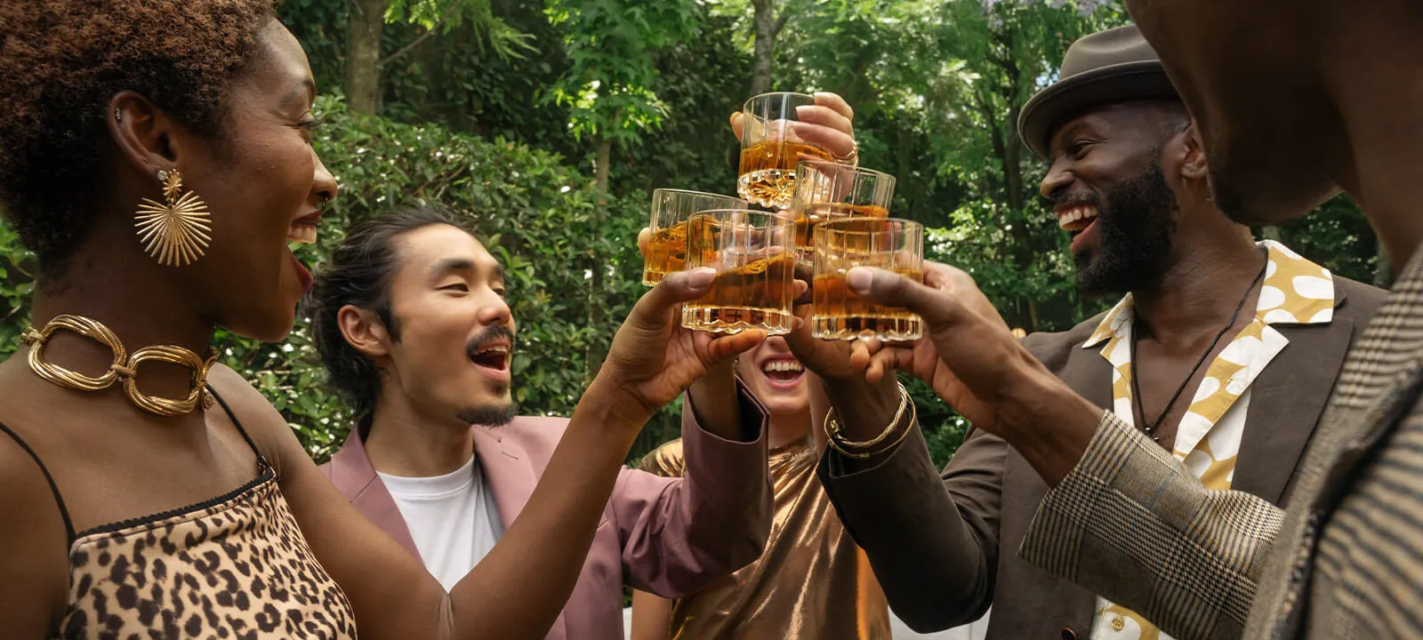 people enjoying Basil Hayden bourbon whiskey